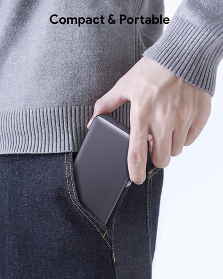 AUKEY 20000mAh bærbar powerbank med 65W PD