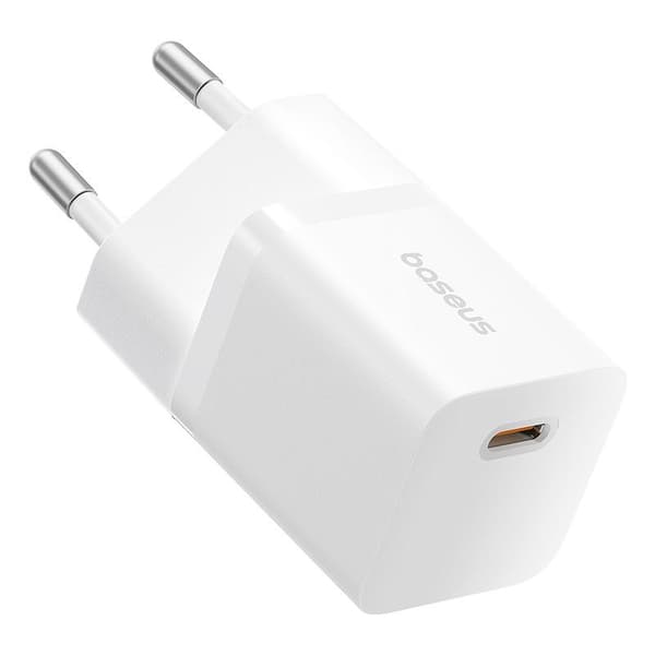Baseus P10110909213-00 USB-C GaN5 mini 25W strømforsyning Hvid