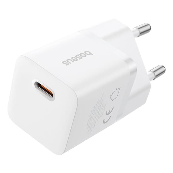 Baseus P10110909213-00 USB-C GaN5 mini 25W strømforsyning Hvid