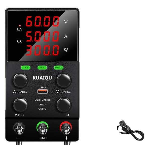 Säädettävä tasavirtalähde, OCP OVP -suojaus, 30V lähtö,OCP OVP 60V5A, AC 220V