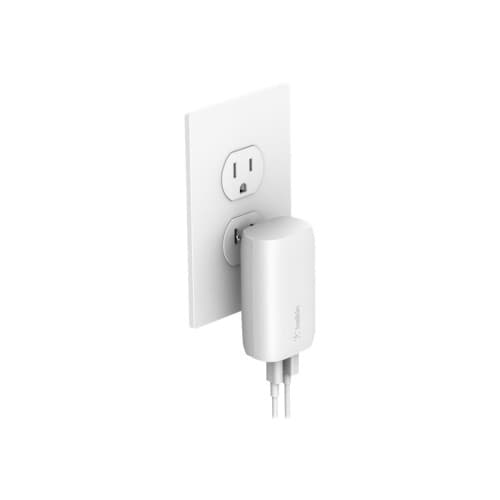 Belkin BoostCharge strömadapter - USB, 24 pin USB-C - 37 Watt Vit