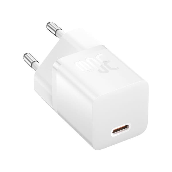 Baseus P10110902213-01 USB-C GaN5 mini 30W strømoplader Hvid