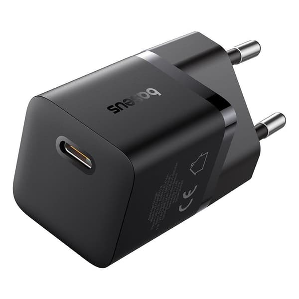Baseus P10110909113-00 USB-C GaN5 mini 25W strømoplader Sort