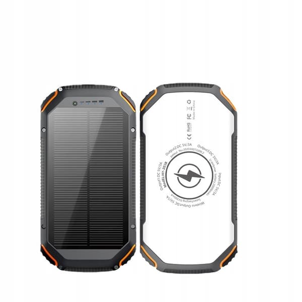 POWERBANK SOLAR 20000mAh 22,5W solpaneler