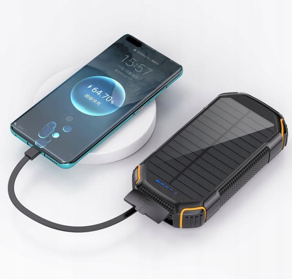 POWERBANK SOLAR 20000mAh 22,5W solpaneler