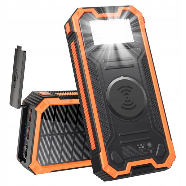 AURINKOVARAAVARA 4xUSB 20000mAh 20W INDUKTIOSUOJAUS IP65