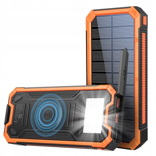 AURINKOVARAAVARA 4xUSB 20000mAh 20W INDUKTIOSUOJAUS IP65