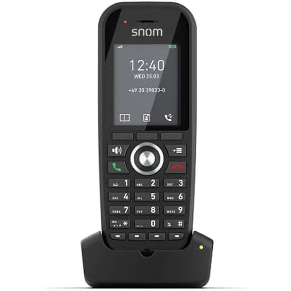 Snom M30 IP-DECT trådlös mobiltelefon och fast telefon med stor färgskärm och kristallklar ljudkvalitet