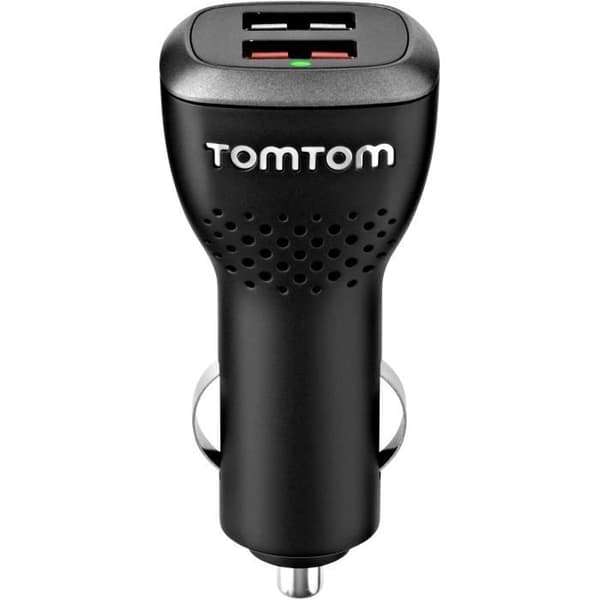 TOMTOM - Tillbehör för GPS - Höghastighets dubbelladdare. Svart