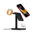 Miniatyrbild 4 av 4: Laddningsbas - TWELVE SOUTH - HiRise Three - Trådlös 3-i-1-laddning - MagSafe-stöd - Svart