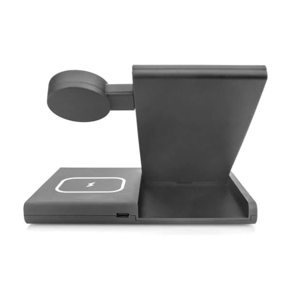 Station för laddning 3-i-1 - DIGITUS - Trådlös laddare - Kompatibel med iPhone, iWatch, AirPods - Fällbar