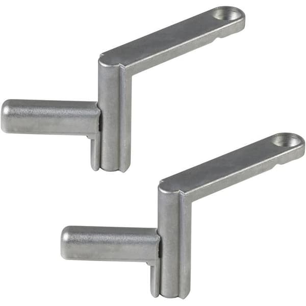 Snabbklämmor för arbetsbänk - WOLFCRAFT - Set med 2 perforerade aluminiumflänsar 20 mm