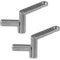 Miniatyrbild 1 av 4: Snabbklämmor för arbetsbänk - WOLFCRAFT - Set med 2 perforerade aluminiumflänsar 20 mm