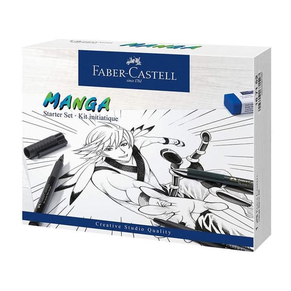 Kit 8 PITT artist penna kit Manga Advanced blandade färger