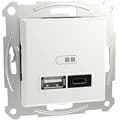Miniatyrbild 2 av 4: Schneider Electric Asfora USB-laddare vit - Typ A+C - EPH2770421D