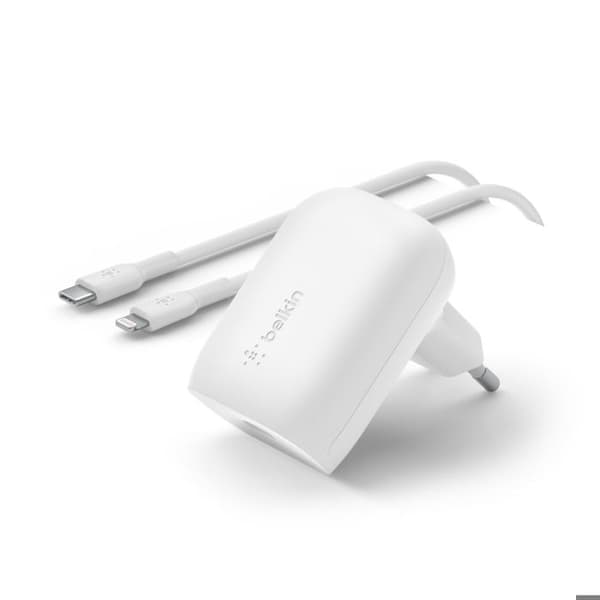 TELEFONI, Smartphone Telefontillbehör, Batteriladdare, Belkin 30w Pd Hemmaladdare Usb-c Ltg Kabelspecifikationer