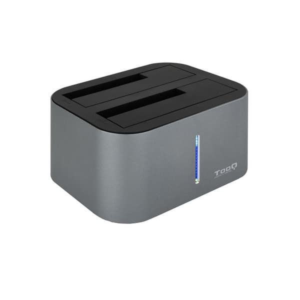 TooQ TQDS-805G Dockningsstation med dubbel SATA-fack för 2,5 och 3,5 tum, USB 3.0-USB 3. Gen, kompatibel