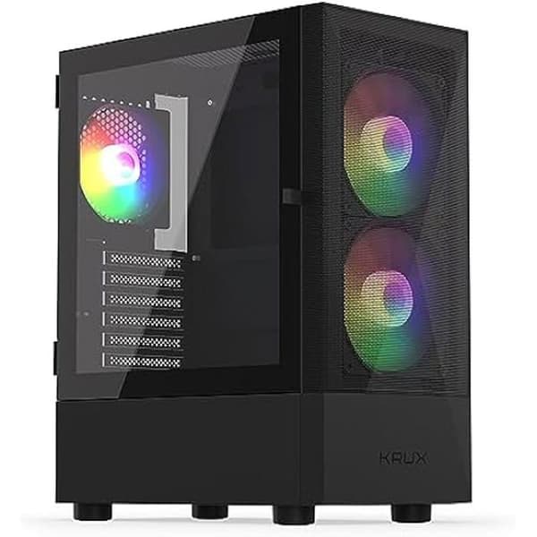KRUX Vako ARGB ATX PC-fodral, 2 x 140 mm ARGB och 1 x 120 mm ARGB-fläkt ingår
