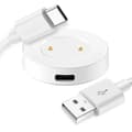 Miniatyrbild 1 av 4: OCIODUAL Kabel 80cm USB + Laddstation 2 Pin Vit Kompatibel med Huawe Watch GT-2-2E Honor Watch Magic-2-Dream Laddare