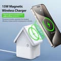 Miniatyrbild 4 av 6: Laddstation - Duzzona - W20 - 15W - LED-ljus - Vit