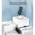Miniatyrbild 3 av 4: Trådlös laddstation 3 i 1 - DEESOOCO - Mag-Safe - 15W - Kompatibel med iPhone, Apple Watch, AirPods