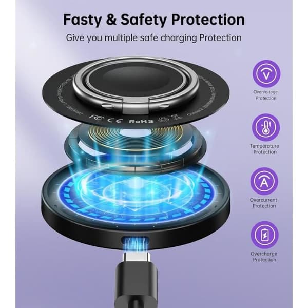 Laddare 3 i 1 - Apple - Mag Safe - Kompatibel med iPhone 15/14/13/12 - Apple Watch - AirPods 3 Pro