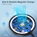 Miniatyrbild 4 av 4: Mag Safe-laddare - BHHB - iPhone 1615141312XsXXr8 - Induktion - Aluminiumstöd - Svart