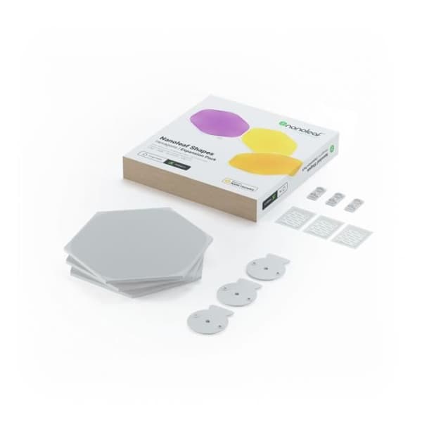 Nanoleaf Smart Light Panels, Multicolor (RGBW) - NL42-0001HX-3PK