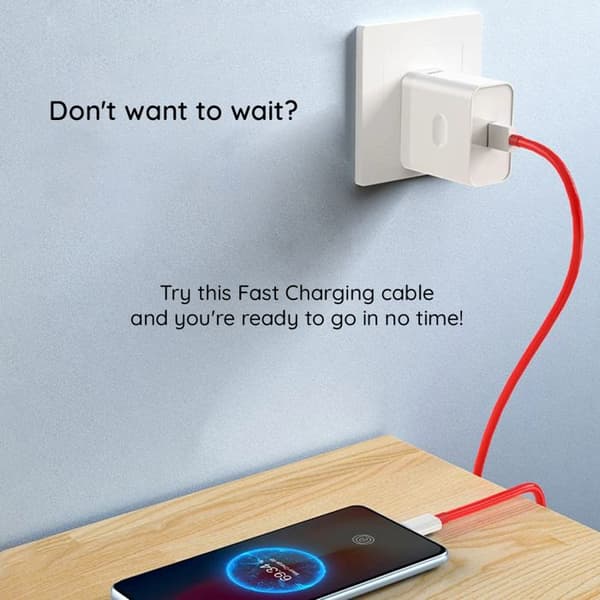 USB-C-kabel - OnePlus - DL152 - 1m - 120W - 12A - Snabbladdning