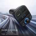 Miniatyrbild 3 av 6: UGREEN FM-sändare Bluetooth 5.0 FM-sändarsats för bil 20W PD-laddare och snabbladdning 3.0