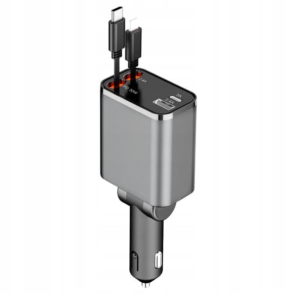 AUTOLATURI USB C 30W APPLE LIGHTING ÖTÖKÖNLAITTEELLE 12V 24V 4in1