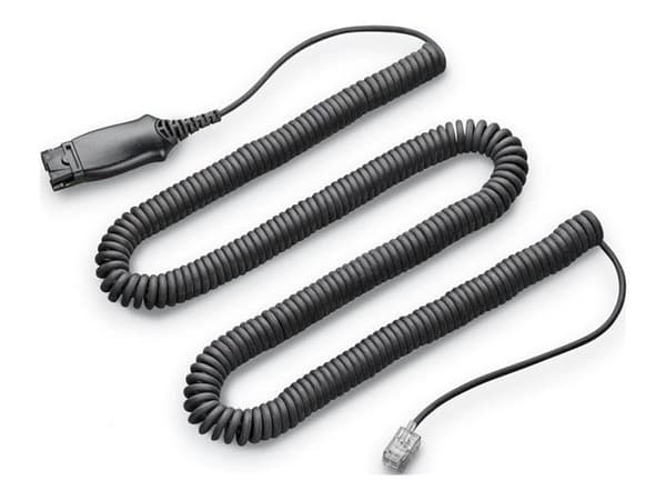 Telefonkabel - POLY - 85R57AA - Trådbunden - Svart - Ljudgränssnitt
