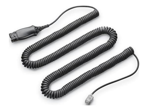 Telefonkabel - POLY - 85R57AA - Trådbunden - Svart - Ljudgränssnitt