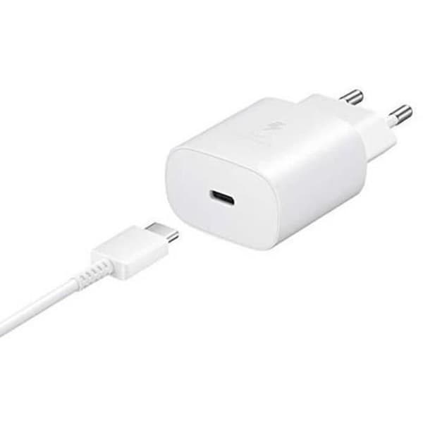 Snabbladdare 20W USB-C + USB-C till USB-C-kabel för Samsung Galaxy A11 SM-A115F 6.4" Vit - Yuan Yuan