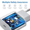 Miniatyrbild 4 av 4: Snabbladdare 20W USB-C + USB-C till USB-C-kabel för Samsung Galaxy A11 SM-A115F 6.4" Vit - Yuan Yuan