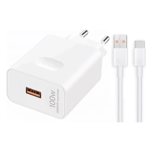 Honor SuperCharge 100 W väggadapter vit