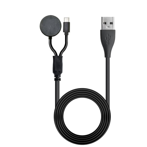 INF 2-i-1-lader for Samsung Galaxy Watch og telefoner