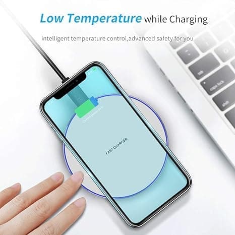 OBOSOE 15W hurtig Qi trådløs oplader – Kompatibel med iPhone 16/15/14/13/12/11/Pro Max/Mini/Plus/XR/X/8, Samsung Galaxy, AirPods og mere.