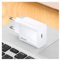 Miniatyrbild 3 av 3: Laddare USB-C Power Delivery 3.0 20W Ultra Snabb Kompakt Usams Vit