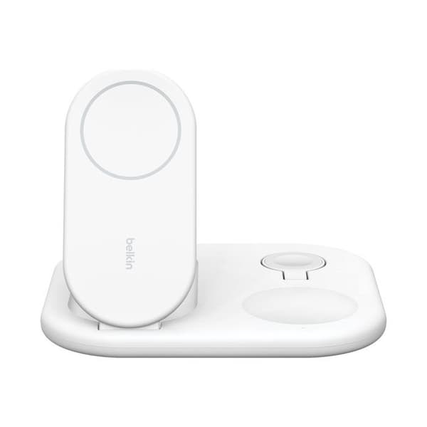 Trådlös laddningsstation - Belkin - BOOST CHARGE 3-i-1 - 15 Watt - Magnetisk - Fällbar Vit