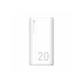 Miniatyrbild 1 av 3: Silicon Power Power Bank QS15 USB C 20 000 mAh Vit - 4713436140283
