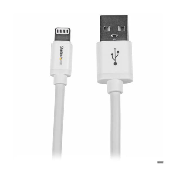 Lightning-kabel till USB - StarTech.com - USBLT2MW - 2 m - Vit - Synkronisering och laddning
