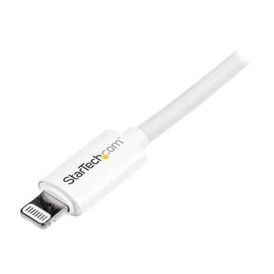 Lightning-kabel till USB - StarTech.com - USBLT2MW - 2 m - Vit - Synkronisering och laddning