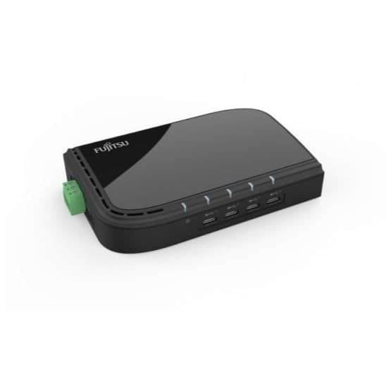 Hub-gränssnitt USB - Fujitsu - S26391-F6099-L404 - Typ-C - USB 3.2 Gen 1 - Svart