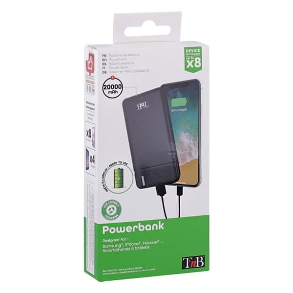 Powerbank T'NB PBU20000 Svart 20000 mAh