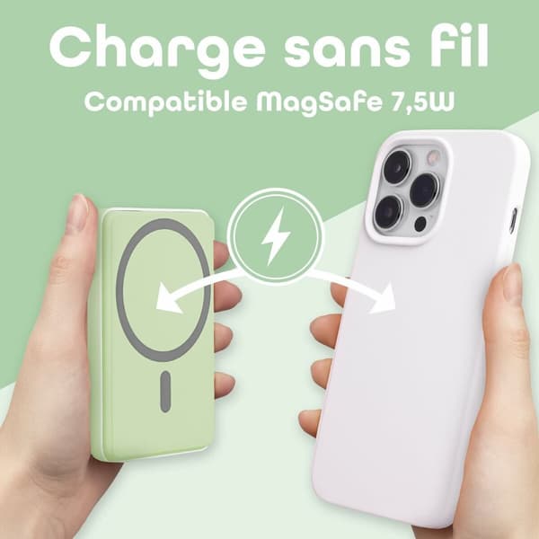 Powerbank T'NB PBUMAG5GR 5000 mAh Grøn Magsafe
