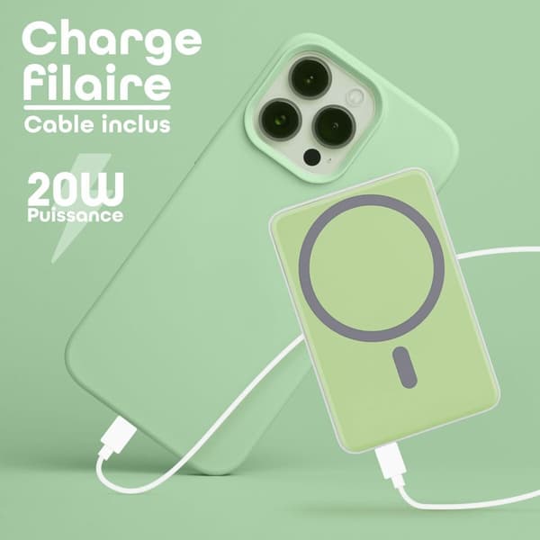 Powerbank T'NB PBUMAG5GR 5000 mAh Grøn Magsafe