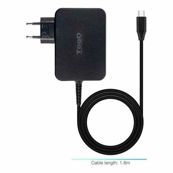 Vægoplader TooQ TQLC-USBCGAN100PD Sort 100 W