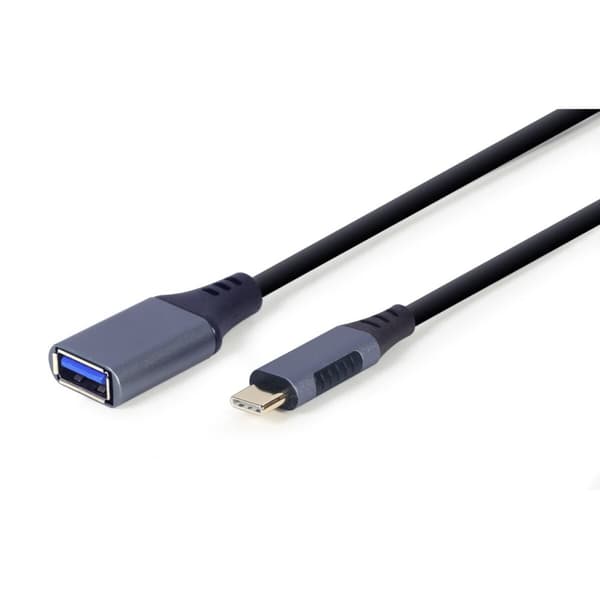 USB A till USB-C Kabel GEMBIRD A-USB3C-OTGAF-01 Grå