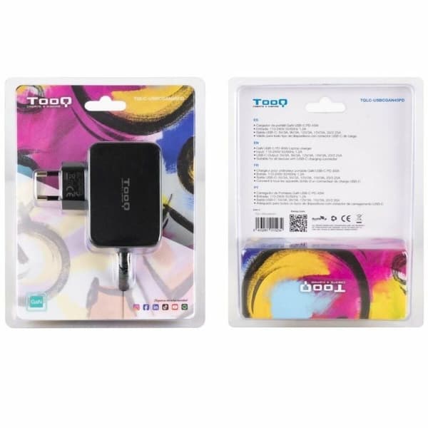Kannettavan laturi TooQ TQLC-USBCGAN45PD 45 W